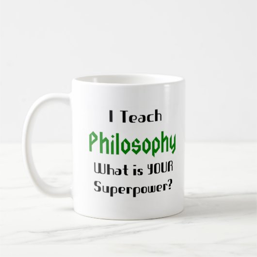 Philosophie unterrichten kaffeetasse (Links)