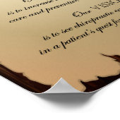 Philosophie Ziel Mission Vision Poster (Ecke)