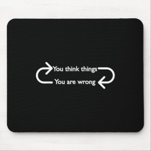 Philosophie, Zitat, lustig, intellektuell, Philoso Mousepad