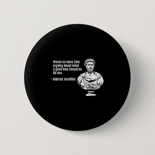 Philosophie Zitate Lehrer Stoicismus Marcus Aureli Button (Vorderseite)