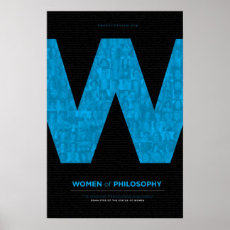 Philosophiefrauen - Blau Poster