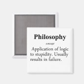 Philosophische Definition Magnet (Vorderseite/Rückseite)