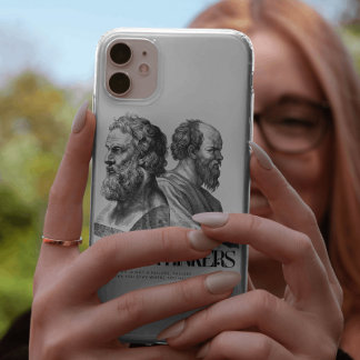 Philosophische Kunst Print - Plato und Sokrates Case-Mate iPhone Hülle