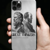Philosophische Kunst Print - Plato und Sokrates Case-Mate iPhone Hülle