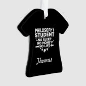 Philosophische Uni Student No Life oder Money Ornament (Vorderseite)