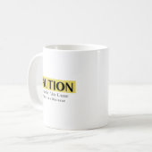 Philosophischer Diskurs Vorsicht Kaffeetasse (Vorderseite Links)