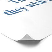 Philosophischer gerahmter Druck Poster (Ecke)