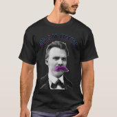 Philosophischer T - Shirt - Friedrich Nietzsche (Vorderseite)