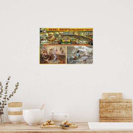 Philosophischer Zirkus Poster (Küche)