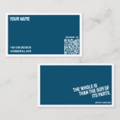 PHILOSOPHY Minimalistisch Business Card MIDI Visitenkarte (Vorne/Hinten)