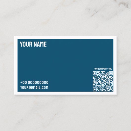 PHILOSOPHY Minimalistisch Business Card MIDI Visitenkarte (Vorderseite)