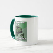 Philosoraptor Fortschritt gegen Kongreß Tasse (Vorderseite Links)