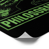 Philosoraptor Funny Philosophy Meme Velociraptor D Poster (Ecke)