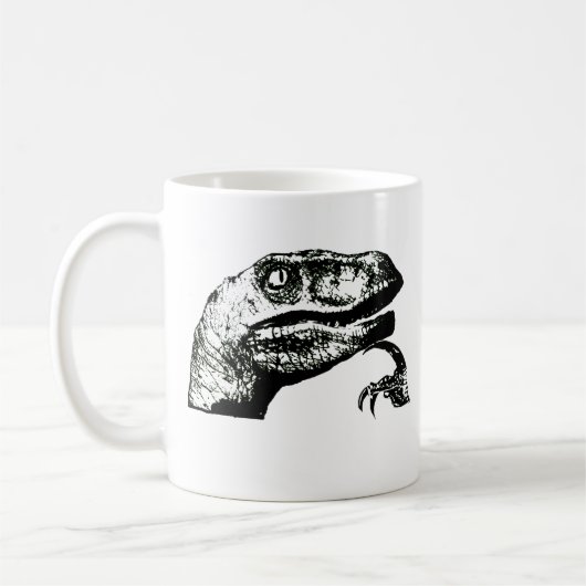 Philosoraptor - guter Morgen? Kaffeetasse (Links)