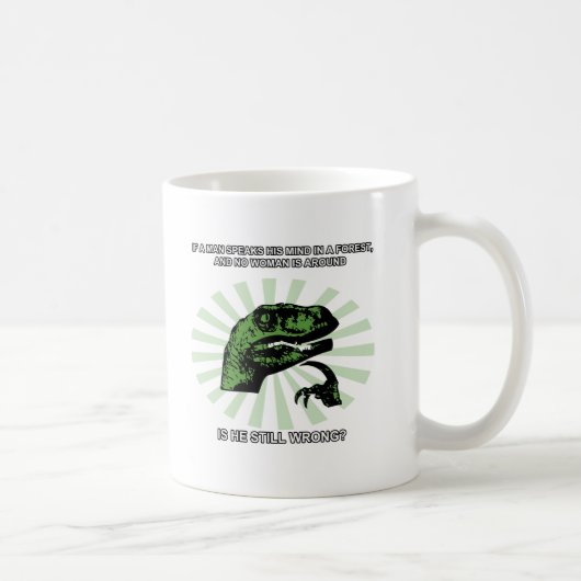 Philosoraptor Männer und Frauen Kaffeetasse (Rechts)