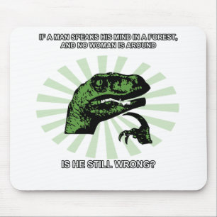 Philosoraptor Männer und Frauen Mousepad