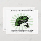 Philosoraptor Menopause Postkarte (Vorne/Hinten)