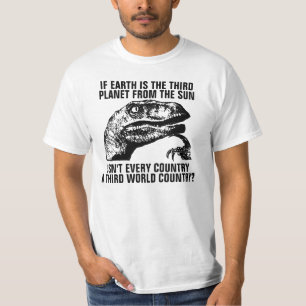 Philosoraptor mit Customizeable Text T-Shirt