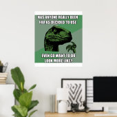 Philosoraptor Nonsense Poster (Heimbüro)