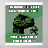 Philosoraptor Nonsense Poster (Vorne)