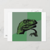 Philosoraptor Postkarte (Vorne/Hinten)
