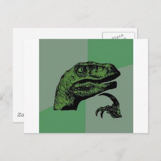 Philosoraptor Postkarte (Vorne/Hinten)
