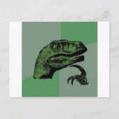 Philosoraptor Postkarte (Vorderseite)