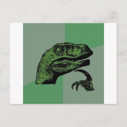 Philosoraptor Postkarte (Vorderseite)