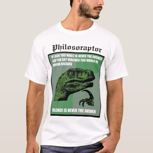 Philosoraptor T-Shirt (Vorderseite)
