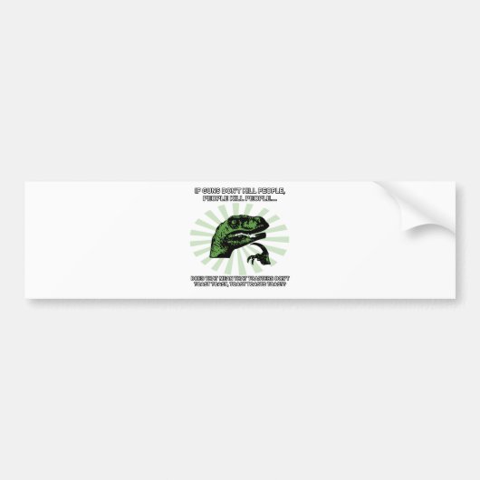 Philosoraptor Toast und Toaster Autoaufkleber (Vorne)
