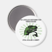 Philosoraptor Vegetarians Magnet (Vorderseite/Rückseite)