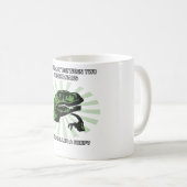 Philosoraptor Vegetarier Kaffeetasse (VorderseiteRechts)