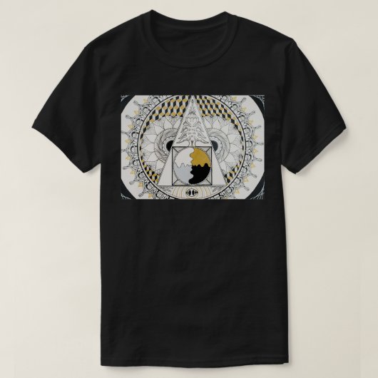 Philosphers Stone Mandala T-Shirt (Design vorne)