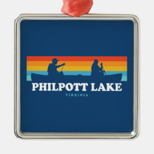 Philpott Lake Virginia Canoe Ornament Aus Metall