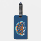 Philpott Lake Virginia Rainbow Gepäckanhänger (Rückseite vertikal)