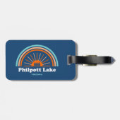 Philpott Lake Virginia Rainbow Gepäckanhänger (Rückseite horizontal)