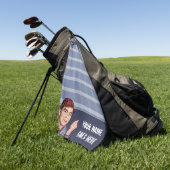 Phil's Golf Towel - blau kariert Golfhandtuch (Gras)