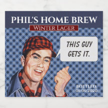 Phil's Zuhause Brew - blau kariert