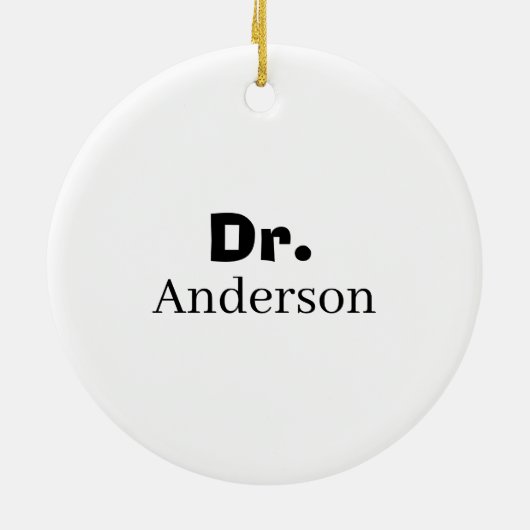 Phinally done - Black PHD Graduation Quote Design Keramik Ornament (Hinten)