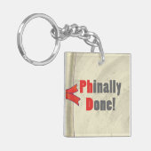 Phinally Fertig Schlüsselanhänger (Vorderseite links)