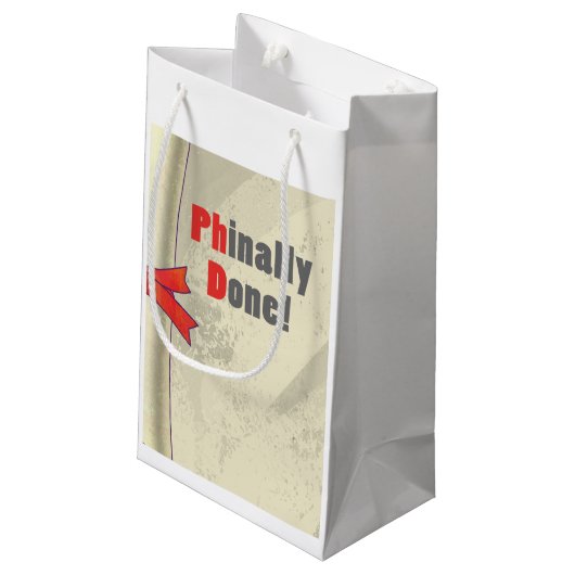 Phinally getan kleine geschenktüte (Rückseite Schrägansicht)