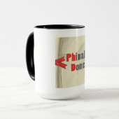 Phinally getan tasse (Vorderseite Links)