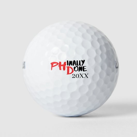 Phindone - Funny PHD Abschluss Quote Design Golfball (Vorderseite)