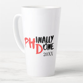 Phindone - Funny PHD Abschluss Quote Design Milchtasse