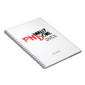 Phindone - Funny PHD Abschluss Quote Design Notizblock (Rechte Seite)