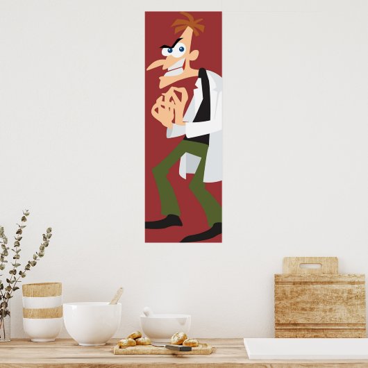 Phine und Ferb Doofenshmirtz Poster (Küche)
