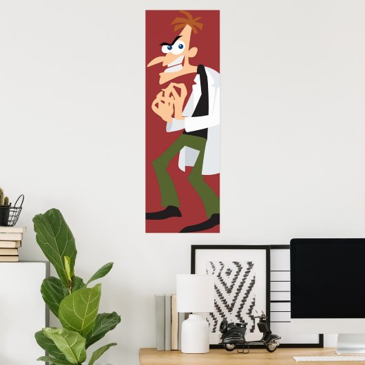 Phine und Ferb Doofenshmirtz Poster (Heimbüro)