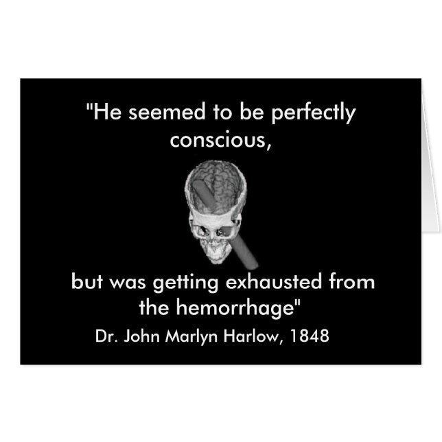 Phineas Gage-Karte (Vorderseite (Horizontal))