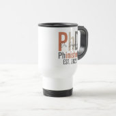 PhinisheD Personalisierter PhD-Abschluss-Geschenk Reisebecher (VorderseiteRechts)
