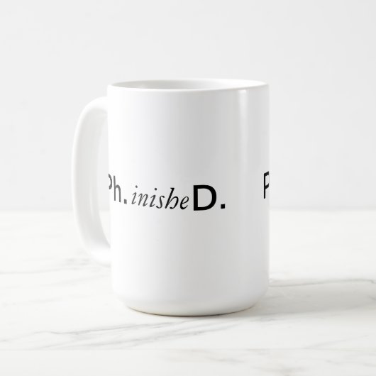 Phinished Tasse (Vorderseite Links)